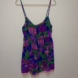 reverse - multicolor romper - SIZE LARGE 💜💙💖💚